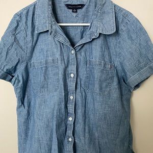 SHORT SLEEVE DENIM SHIRT 👕